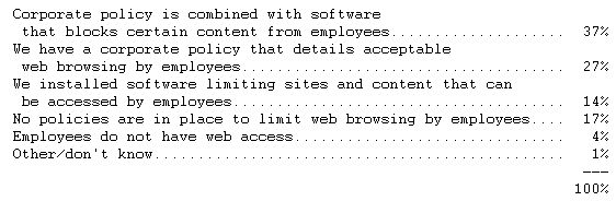  Most US Companies Have Internet Use Policies