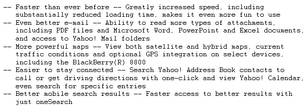  Yahoo! Go for Mobile 2.0 Hits Primetime